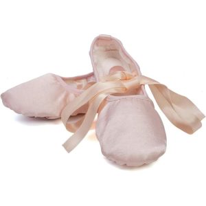 JUODVMP Ballet Shoes Girls Canvas Ballet Slipper Ballet Shoe Yoga